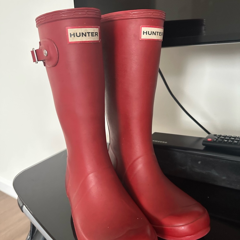 Hunter Red Rain Boots